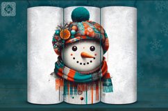 4 Christmas Snowman Tumbler Wrap 20 oz Product Image 2