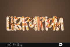 Preppy Floral Fall School Staff PNG Product Image 4