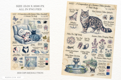 Summer Cats Daily Junk Journal Pages Product Image 3