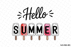 Hello Summer svg | Summer Svg | Svg Cut Files Product Image 1