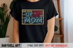 Custom sublimation Mom of the Year t-shirt, Unique Mom of the Year design on tee, Trendy and stylish t-shirt for best mom, Perfect gift for Mother’s Day, Sublimated t-shirt celebrating mom