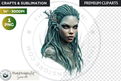 Deep Sea Fantasy Clipart PNG, Mermaid, ocean mythology Product Image 1