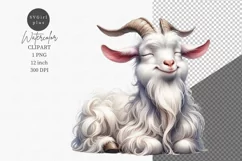 Goat clipart, Farm animals clipart, Goat sublimation Product Image 1