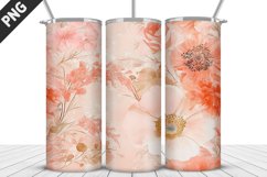 Flowers Tumbler Wrap | Sublimation Design | Tumble PNG Product Image 2
