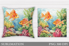 Fish Pillow Sublimation. Sea Sublimation Product Image 1