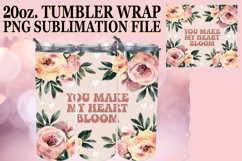 Unique horizons 20oz tumbler wrap, Flower Quote Product Image 1