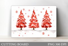 Christmas Tree Cutting Board Design. Kitchen Cutting Board Product Image 1
