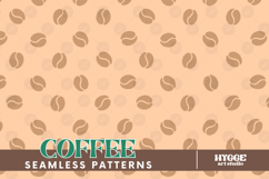 Coffee Lover Seamless Pattern Surface Design PNG DTF Latte Product Image 1