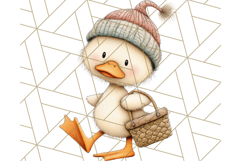 Fall Farm Animal Clipart, Autumn Barnyard PNG Illustrations Product Image 5