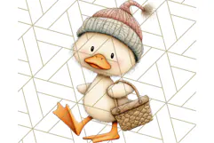 Fall Farm Animal Clipart, Autumn Barnyard PNG Illustrations Product Image 5