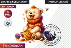 Cute Autumn thanksgiving Baby animal and Pumpkin PNG clipart Product Image 1
