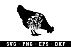 Hen Farming Svg |Farming SVG Cut files | Cricut Product Image 1