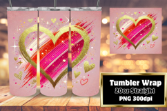 Customizable 20oz Tumbler File , Heart Product Image 1