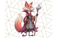 Forest Alchemist Animals Clipart PNG, Fall Animal Png Product Image 5