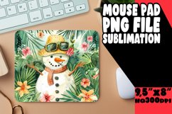 Sunny Snowman Splendor: Beachy Sublimation PNG Product Image 1