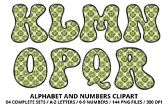 Retro Groovy Alphabet PNG 70s Numbers &amp; Letters 300 DPI Product Image 3