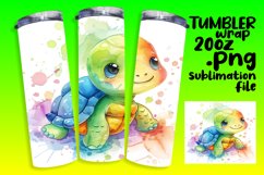 Sweet Creatures Watercolor Tumbler Wrap - 20oz Product Image 1