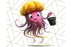 Monster Kids Clipart PNG, Cute Halloween Costume Art Product Image 5