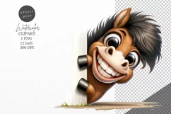 Horse clipart, Animals clipart, Nursery clipart Product Image 1