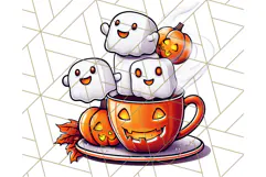 Monster Café Halloween PNG Clipart, Coffee Holiday Clip Art Product Image 5