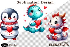 Animal clipart, Cute baby Watercolor clipart Product Image 1