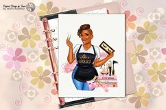 Black Lash Artist Woman PNG Boss Babe Beauty Sublimation PNG Product Image 10