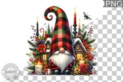 Christmas Gnome Sublimation - Clipart PNG Design Product Image 1
