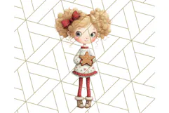 Cozy Christmas Clipart, Santa and Friends PNG Graphics Product Image 5