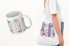 Paris Summer Travel Brushtrokes Clipart Product Image 3