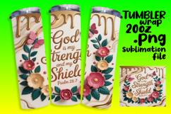 Sublimation Graphics for 20oz Tumblers , Christian Product Image 1