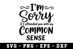 I m Sorry Svg |Straightforward SVG Cut files | Cricut Product Image 1