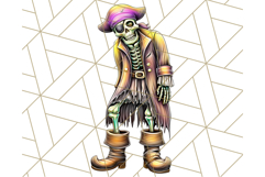 Bold Zombie Clipart PNG, Creepy Halloween Clip Art Product Image 5