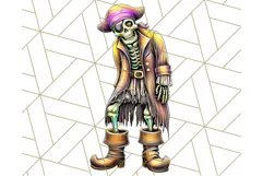 Bold Zombie Clipart PNG, Creepy Halloween Clip Art Product Image 5