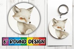 Love-themed Round Ornament Sublimation Product Image 1