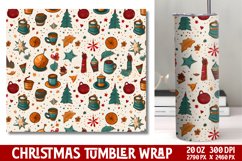 Christmas Tumbler Wrap Sublimation Product Image 1
