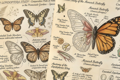 Butterflies Junk Journal Pages Product Image 3