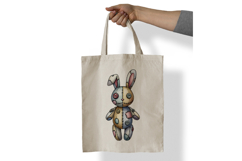 Stitched Rabbit Doll Button Eyes Halloween Voodoo PNG Cute Product Image 7