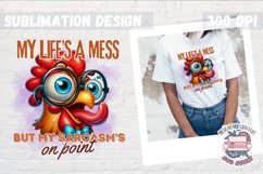 Funny Sarcasm Sublimation design PNG Quote Animal Product Image 1