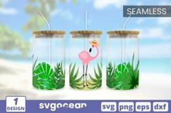 Can Glass Wrap SVG Bundle | Summer | Flamingo Product Image 13