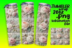 CUSTOM PNG Tumbler Design 20oz , Patchwork Product Image 1