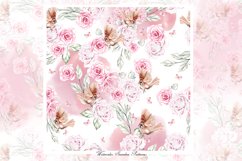 Hand Drawn Watercolor FLOWERS&amp;BIRDS Product Image 14