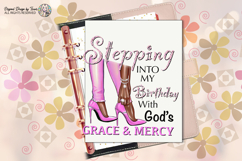 Stepping Into My Birthday PNG Pink Heels Design Files PNG Product Image 8