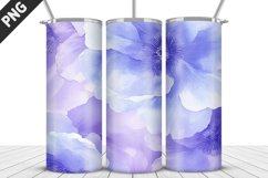 Flowers Tumbler Wrap | Sublimation Design | Tumbler PNG Product Image 1