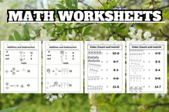 Editable Subtraction and addition Math worksheets template 8 Product Image 3
