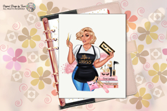Boss Babe Lash Artist Blonde Woman PNG Sublimation Design Product Image 10