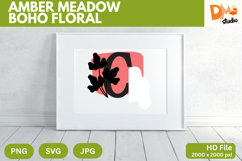 Amber Meadow Boho Floral Monogram Product Image 1