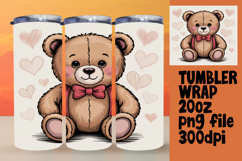 LUSH 20oz PNG Tumbler Template , Valenines Animals Product Image 1