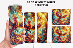Skinny Tumbler 20oz Wrap Design, Summer Tumble PNG Design Product Image 1