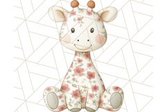 Pink Floral Stuffed Animal Clipart PNG, Cute Stuffed Animals Product Image 5