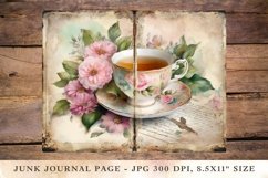 Printable Junk Journal Pages tea and cake party 11 Product Image 1